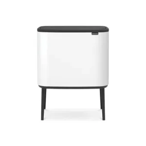 Papperskorg BRABANTIA Bo Touch 3x11L vit