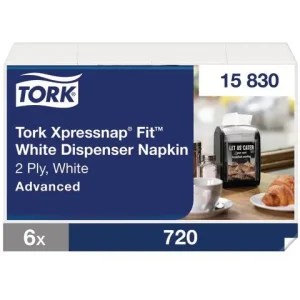 Servett TORK Xpressnap N14 vit 720/fp
