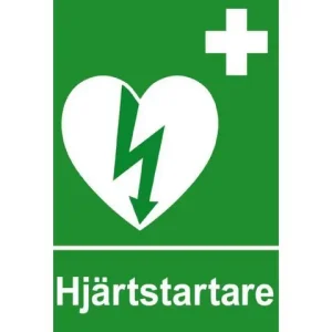 Dekal Hjärtstartare (9x7cm)