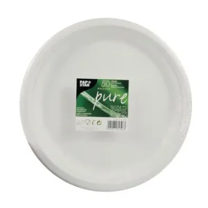 Tallrik PURE Bagasse 26 cm 50/fp