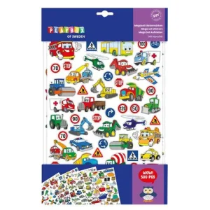Stickers blandade motiv 500/fp