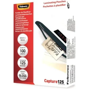 Laminat FELLOWES 60x90mm 125mic 100/fp