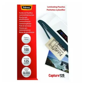 Laminat FELLOWES 75x105mm 125mic 100/fp
