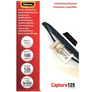 Laminat FELLOWES 64x95mm 125mic 100/fp