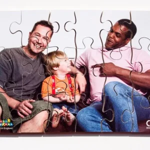 Pussel olika familjer 8 olika pussel