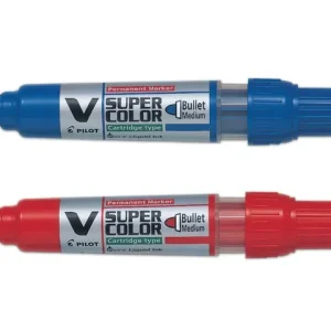Märkpenna PILOT V Super Color rund röd