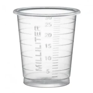 Medicinbägare Eco 30ml smal transp 90/fp