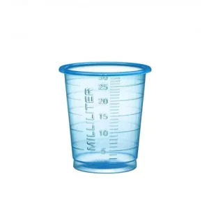 Medicinbägare Eco 30ml smal blå 90/fp