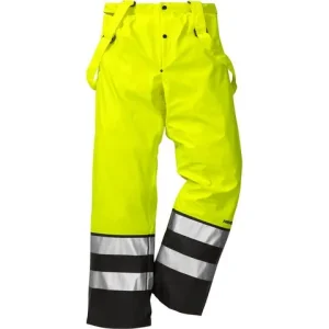 Varsel regnbyxa gul/svart XS