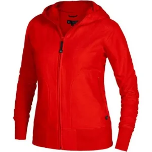 Hoodie zip TEXSTAR WC03 dam röd XS