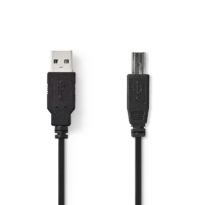 Kabel NEDIS USB 2.0 A-B 2m svart