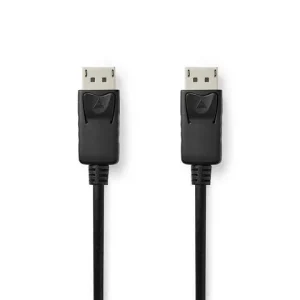 Kabel NEDIS DP hane - DP hane 2m svart