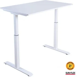 Bord höj/sänk SUN-FLEX 120x60cm vit
