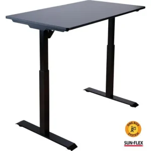 Bord höj/sänk SUN-FLEX 120x60cm svart