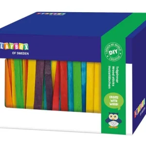Färgade träpinnar i box 1000/fp
