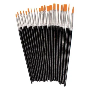 Syntetpenselset flata 20/fp