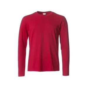 T-shirt l/ä CLIQUE 029033 röd L