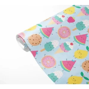 Presentpapper 70cmx10m Popsicle