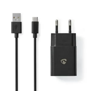 Laddare vägg NEDIS 2.4 A USB-C 1m svart