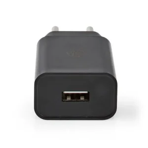 Laddare vägg NEDIS 2.4 A 1 x USB-A svart