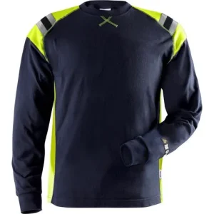 Långärmad T-shirt Flam 7072 Marin XS