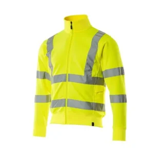 Sweatshirt Med Blixtlås Hi-Vis Gul S