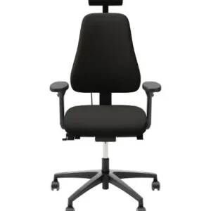 Kontorsstol LD6340 med armstöd svart