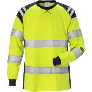 T-Shirt Flam Kl 3 Dam Gul/Marin S