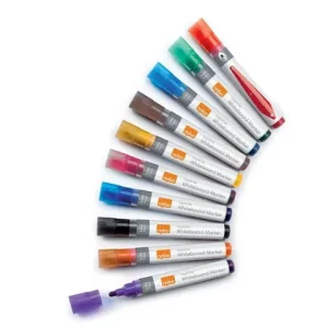 Whiteboardpenna NOBO Liq rund mix 10/fp