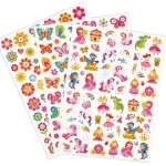 Stickers sagor, fjärilar och blommor