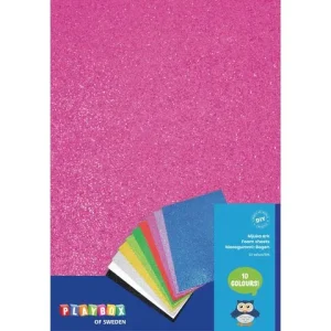 Mossgummi glitter 20x30cm 10/fp