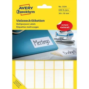 Etikett AVERY handskriv 18x38mm 648/fp