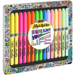 Överstrykningspennor BIC Grip 15/fp