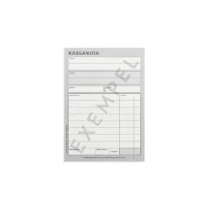 Kassanota A6 numrerade 2 x 50 blad