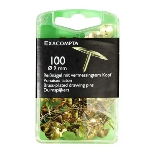 Häftstift EXACOMPTA mässing 100/fp