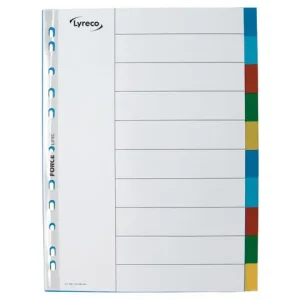 Plastregister LYRECO A4 10-flik otryckta