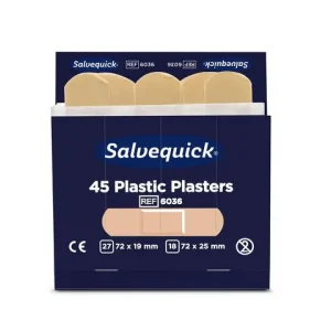 Plåster SALVEQUICK refill plast 45/fp