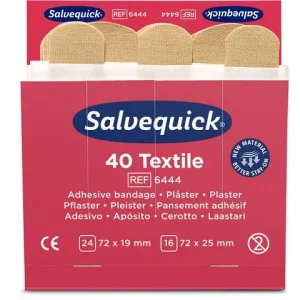Plåster SALVEQUICK refill textil 40/fp