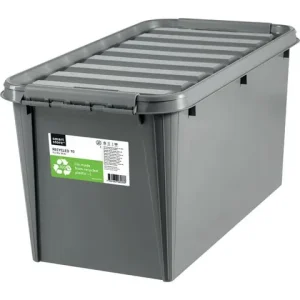 Plastlåda SMARTSTORE ECO 70L m.lock grå