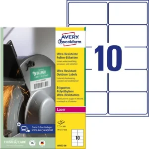 Etikett AVERY Stretch 99x57mm 500/fp
