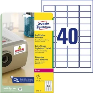 Etikett AVERY Stretch 457x254mm 800/fp