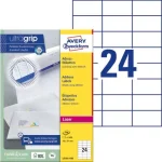 Etikett AVERY Laser 70x37mm 2400/fp