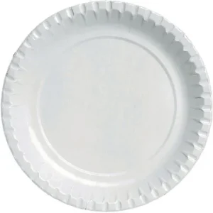 Tallrik DUNI Papper 22cm vit 100/fp