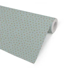 Presentpapper 57cmx154m SpotOn mint/gold
