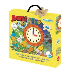 Pussel Bamse Klockan 40 bitar