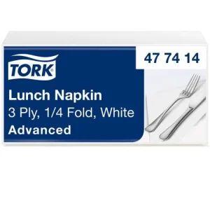 Servett TORK Lunch 3-lags vit 150/fp