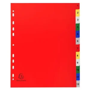 Plastregister EXACOMPTA PP A4+ 1-12 f.f