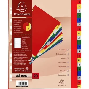 Plastregister EXACOMPTA PP A4+ A-Z f.f