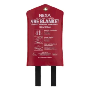 Brandfilt NEXA silikon 120x120cm röd