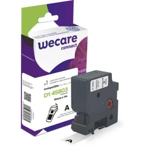 Tape WECARE 19mm Svart på Vit